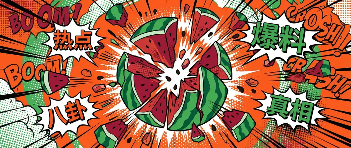 每日吃瓜 - 每日吃瓜大赛等相关内容合集 今日头瓜爆炸漫画横幅